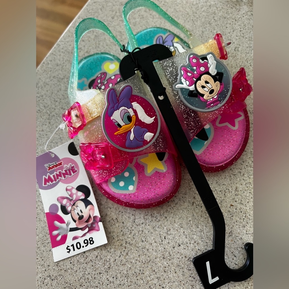 DISNEY Girls Size 7 Jelly Sandals